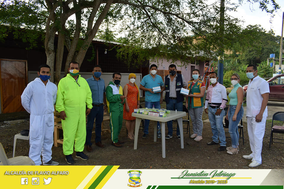 Recorrido de las autoridades municipales por la planta de Agua Potable de Flavio Alfaro