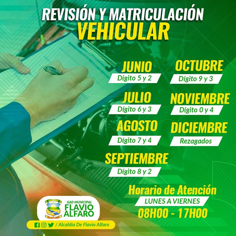 Revisión y matriculación para vehículos