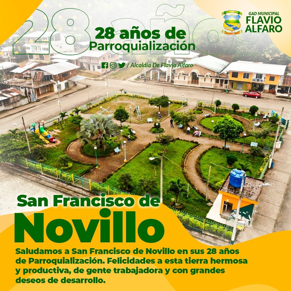 Loor a Zapallo del cantón Flavio Alfaro en sus 28 años de parroquialización