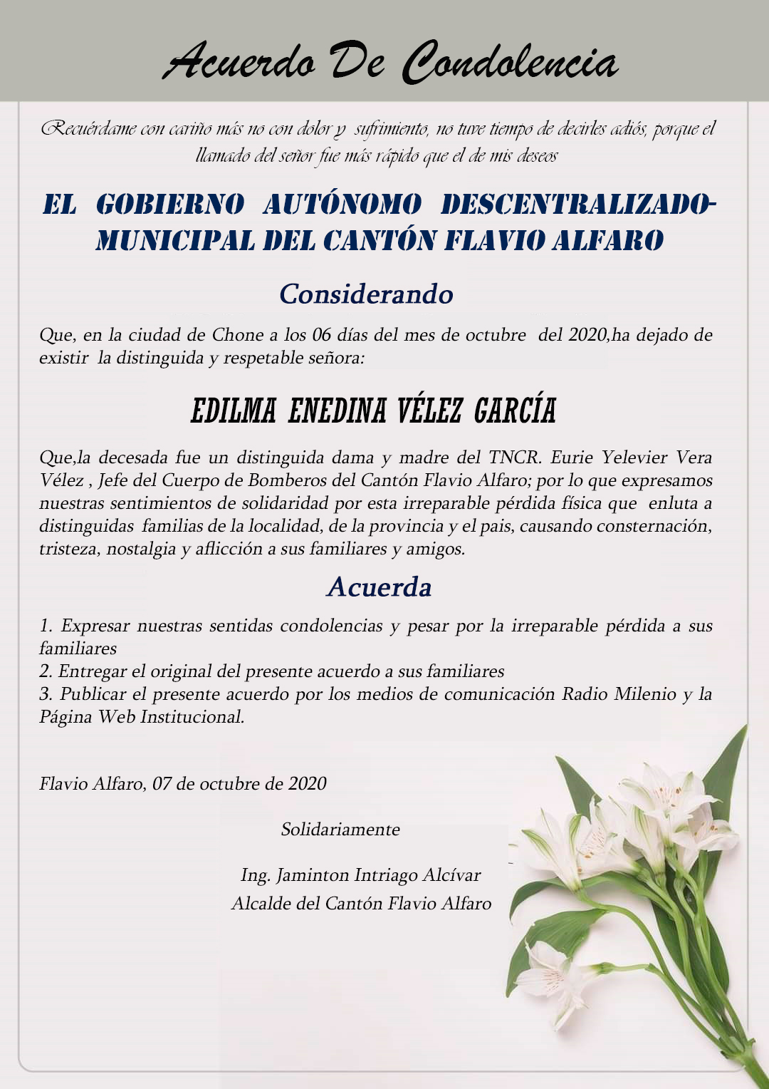 Invitamos a la ciudadanía a seguir la transmisión en vivo del informe de Rendición de Cuentas del período 2019.